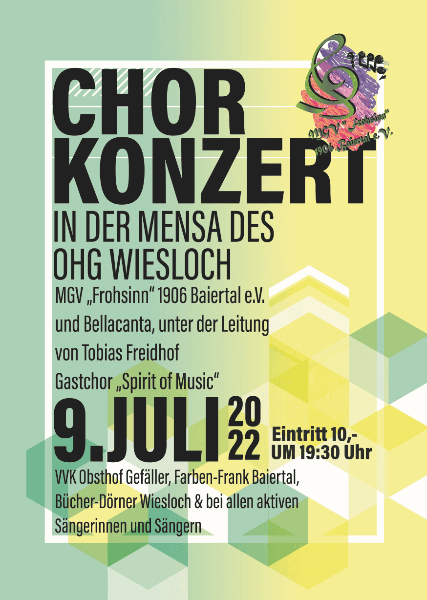 Plakat 2022-07-09 Gastkonzert MGV Frohsinn Baiertal